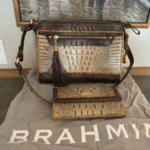 Brahmin handbag with Wallet and Dust Bag.